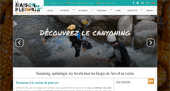 Desktop Screenshot of canyoning-speleo-lozere.com