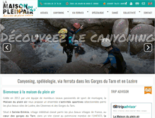 Tablet Screenshot of canyoning-speleo-lozere.com